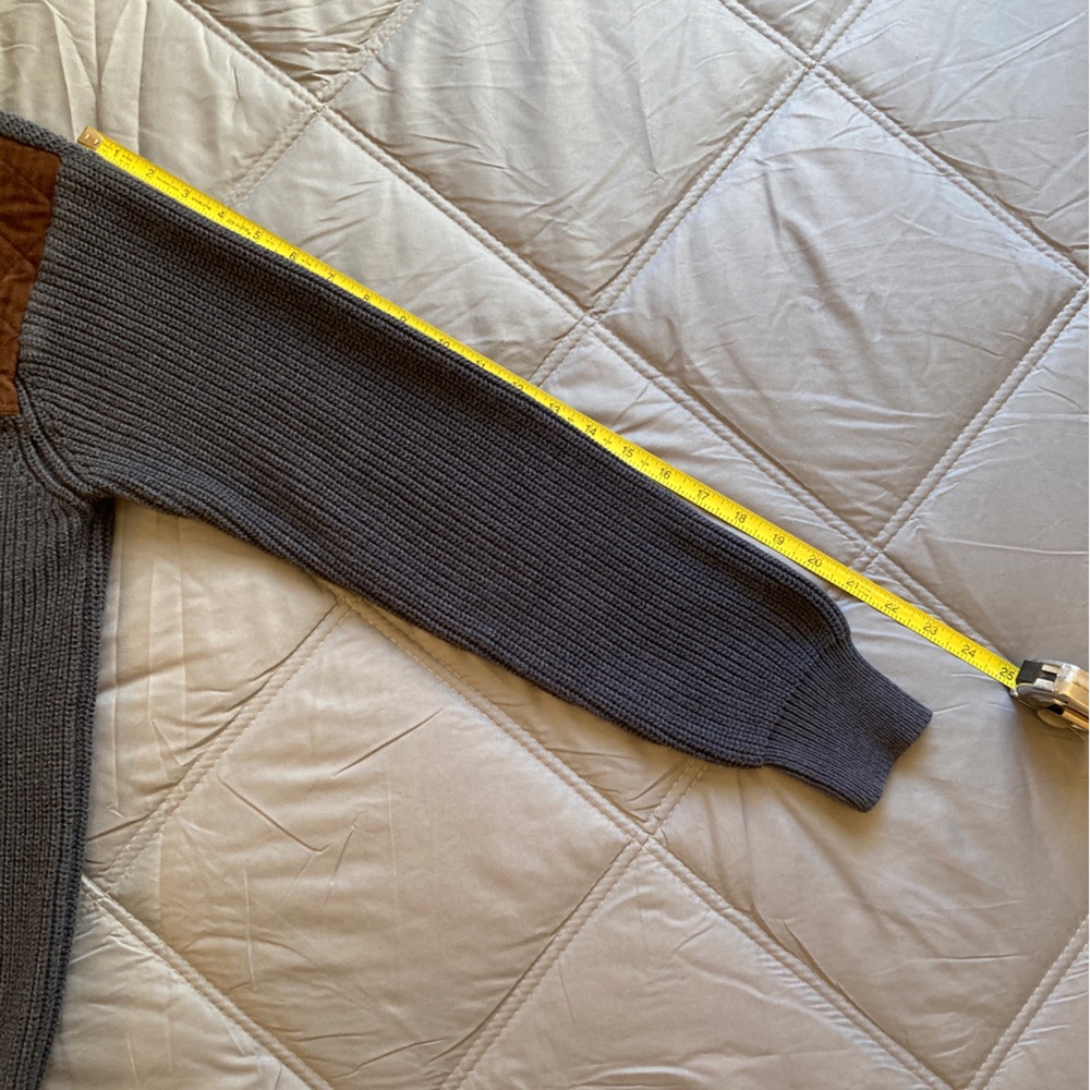 Dick Idol Quarter Button Pull Over with Elbow Pads - Picture 4 of 8